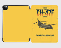 Thumbnail for Boeing CH-47F Chinook design on yellow ipad tablet case