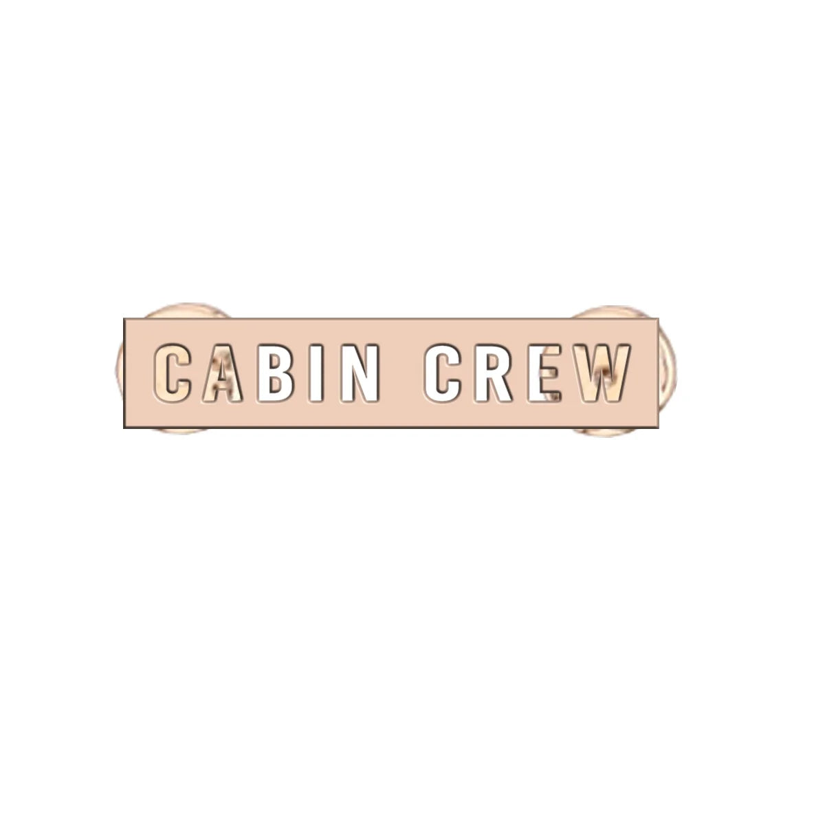 Cabin Crew Text Brooch - view 3