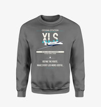 Thumbnail for Cessna Citation XLS design on gray sweatshirt