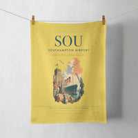 Thumbnail for Southampton Airport (SOU) design on yellow towel