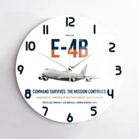 Thumbnail for E-4B Nightwatch design on white no frame wall clock