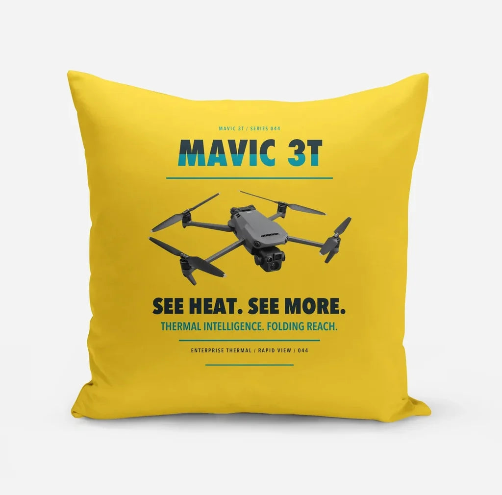 DJI Mavic 3 Thermal design on yellow pillow