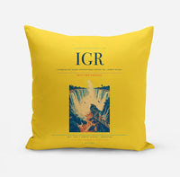 Thumbnail for Cataratas del Iguazu International Airport (IGR) design on yellow pillow