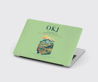 Thumbnail for Okayama Momotaro Airport (OKJ) design on light green MacBook case