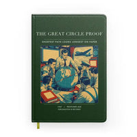 Thumbnail for VINTAGE G4292 - The Great Circle Proof - Designed Notebooks design on darkgreen