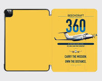 Thumbnail for Beechcraft King Air 360 design on yellow ipad tablet case