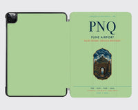 Thumbnail for Pune Airport (PNQ) design on light green ipad tablet case
