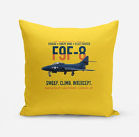 Thumbnail for F9F-8 Cougar Swept Wing Carrier Fighter design on yellow pillow