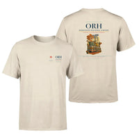 Thumbnail for Worcester Regional Airport (ORH) design printed on beige double-side t-shirt