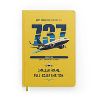 Thumbnail for Boeing 737 MAX 7 design on yellow notebook