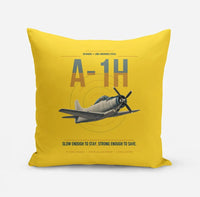 Thumbnail for A-1H Skyraider design on yellow pillow