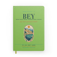 Thumbnail for Beirut Rafic Hariri International Airport (BEY) design on light green notebook