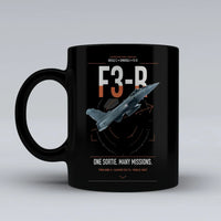 Thumbnail for Dassault Rafale C — F3-R standard design on black ceramic mug, double-side print