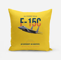 Thumbnail for F-15C Eagle Air Superiority No Substitute design on yellow pillow