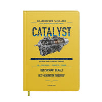 Thumbnail for CATALYST design on yellow notebook