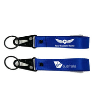 Thumbnail for Virgin Atlantic Airlines Hawk-shaped key chain, Blue+NAME