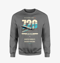 Thumbnail for Boeing 720B design on gray sweatshirt