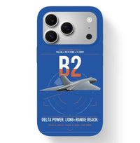 Thumbnail for Avro Vulcan B2 design on blue magsafe iphone case, for iPhone 17 Pro