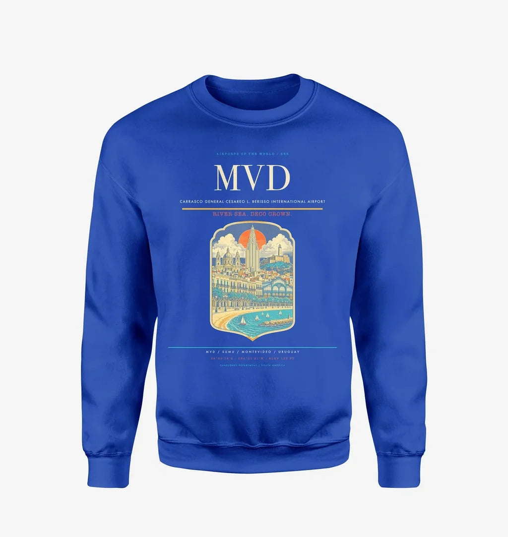 Carrasco General Cesareo L. Berisso International Airport MVD Sweatshirt - Blue
