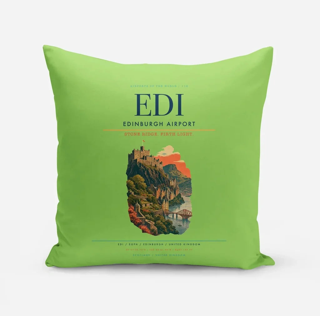 Edinburgh Airport EDI - Firth Stone Heather Crest - Light Green
