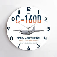 Thumbnail for Transall C-160D design on white no frame wall clock