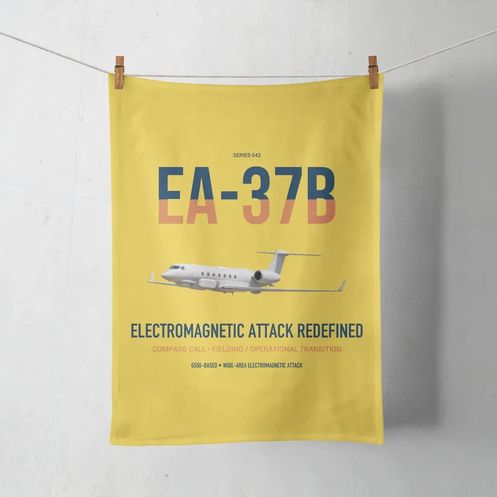 EA-37B Compass Call design on yellow towel