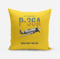 Thumbnail for P-36A Hawk design on yellow pillow
