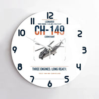 Thumbnail for Leonardo CH-149 Cormorant design on white no frame wall clock