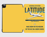 Thumbnail for Cessna Citation Latitude design on yellow ipad tablet case