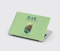 Thumbnail for Warsaw Chopin Airport (WAW) design on light green MacBook case