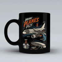 Thumbnail for 616 - How Planes Fly V2 - Mug design on black signal