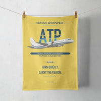 Thumbnail for British Aerospace ATP design on yellow towel