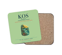 Thumbnail for Sihanouk International Airport Sihanoukville (KOS) design on light green 1 piece coaster