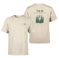 Thumbnail for Yakima Air Terminal (McAllister Field) (YKM) design printed on beige double-side t-shirt