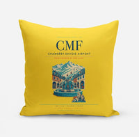 Thumbnail for Chambéry-Savoie Airport (CMF) design on yellow pillow