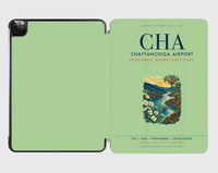 Thumbnail for Chattanooga Airport (CHA) design on light green ipad tablet case
