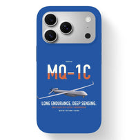 Thumbnail for MQ-1C Gray Eagle ER design on blue magsafe iphone case, for iPhone 17 Pro