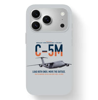 Thumbnail for C-5M Super Galaxy design on light gray magsafe iphone case, for iPhone 17 Pro