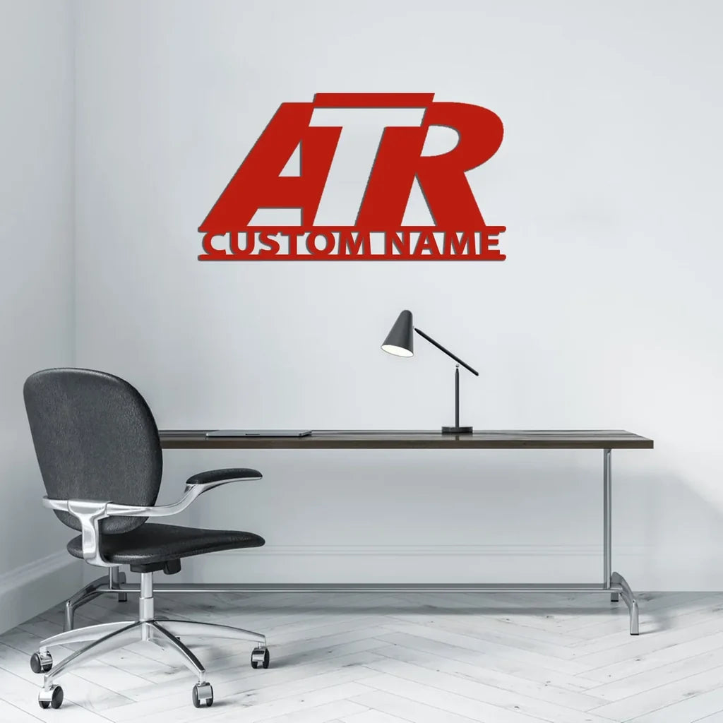 Customisable ATR & Text Metal Sign - view 3