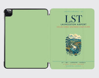 Thumbnail for Launceston Airport (LST) design on light green ipad tablet case