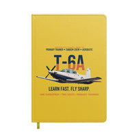 Thumbnail for T-6A Texan II Train The Next Generation design on yellow notebook