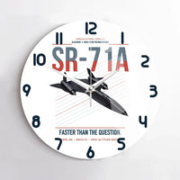 Thumbnail for SR-71A Blackbird design on white no frame wall clock