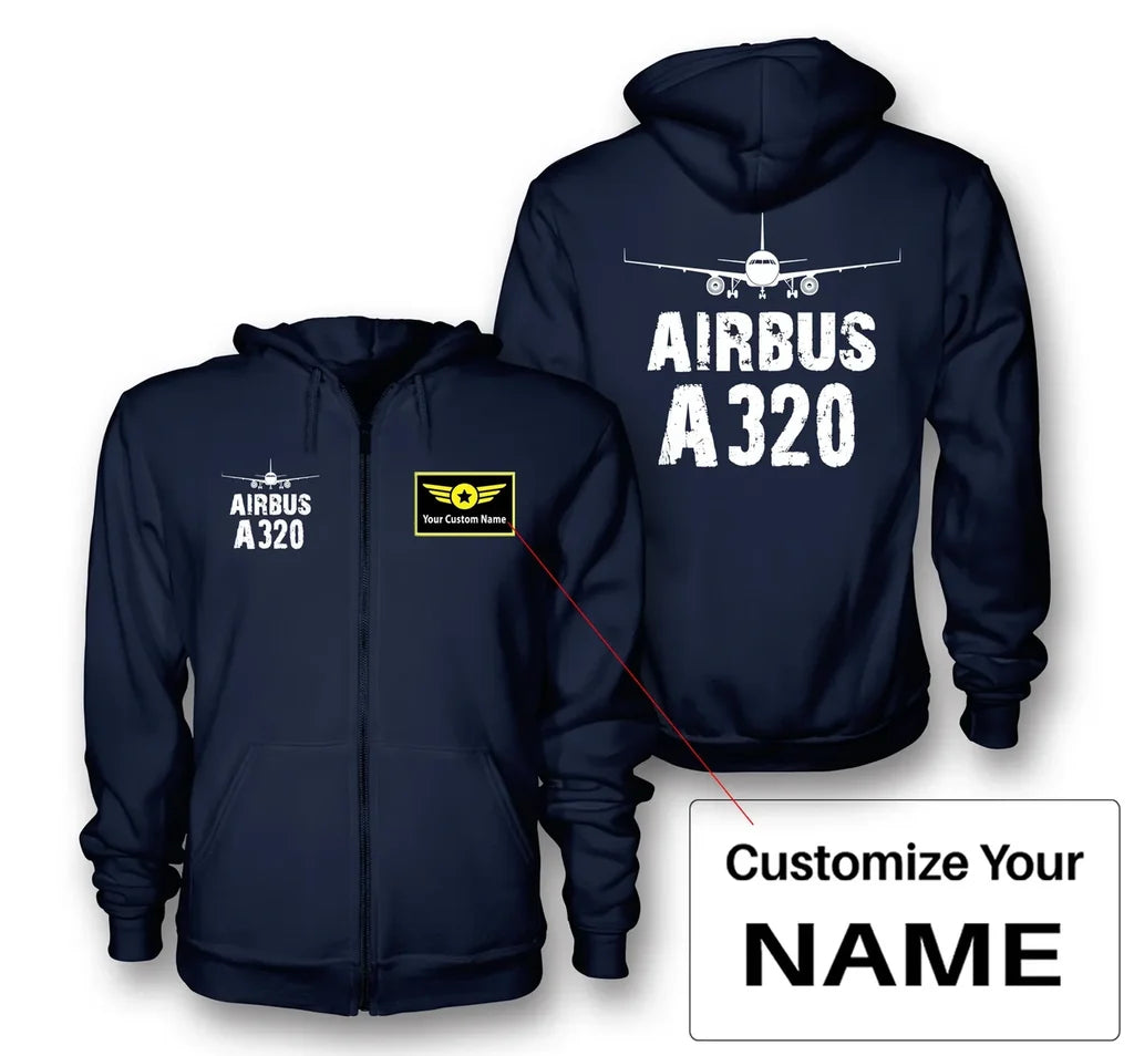 Customisable Airbus A320 Hoodie - view 3