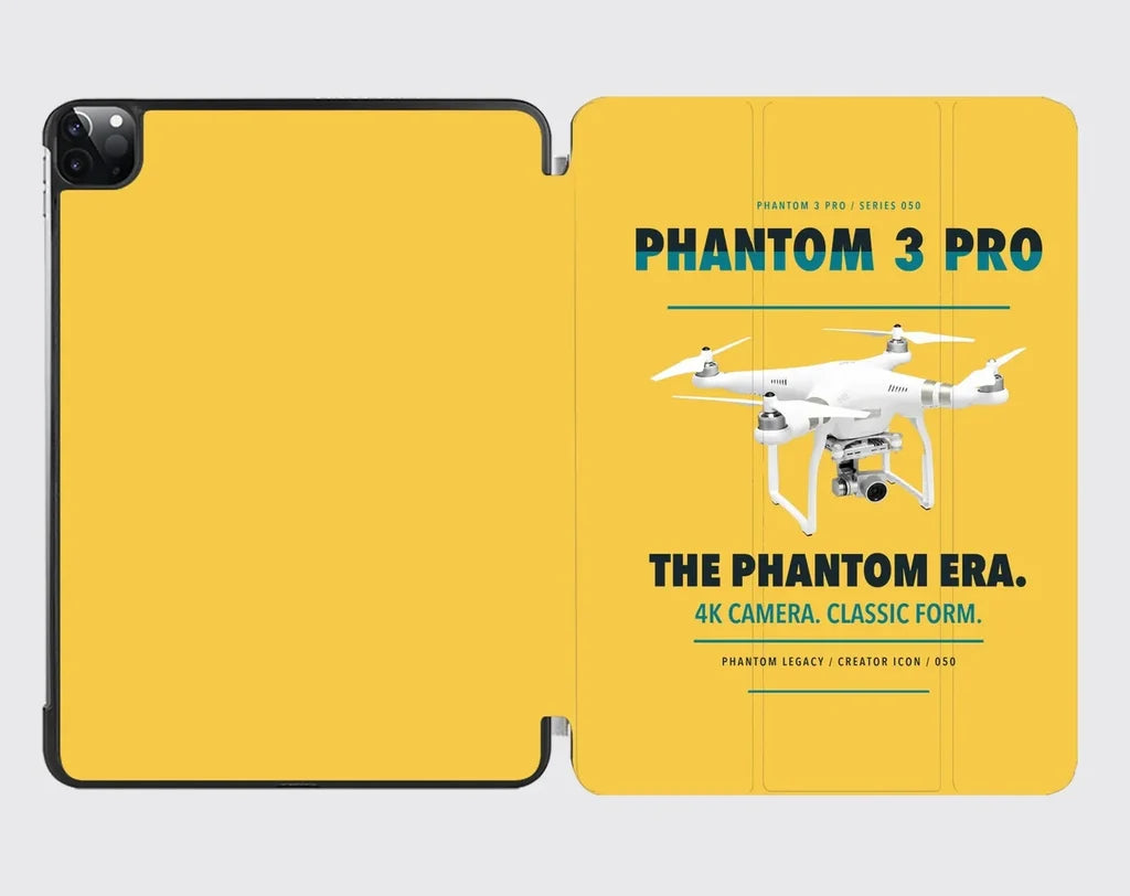 DJI Phantom 3 Professional design on yellow ipad tablet case