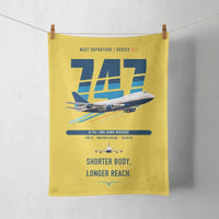 Thumbnail for Boeing 747SP design on yellow towel