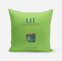 Thumbnail for Bill and Hillary Clinton National Airport (LIT) design on light green pillow