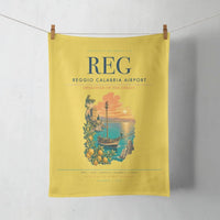 Thumbnail for Reggio Calabria Airport (REG) design on yellow towel