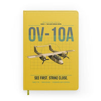 Thumbnail for OV-10A Bronco design on yellow notebook