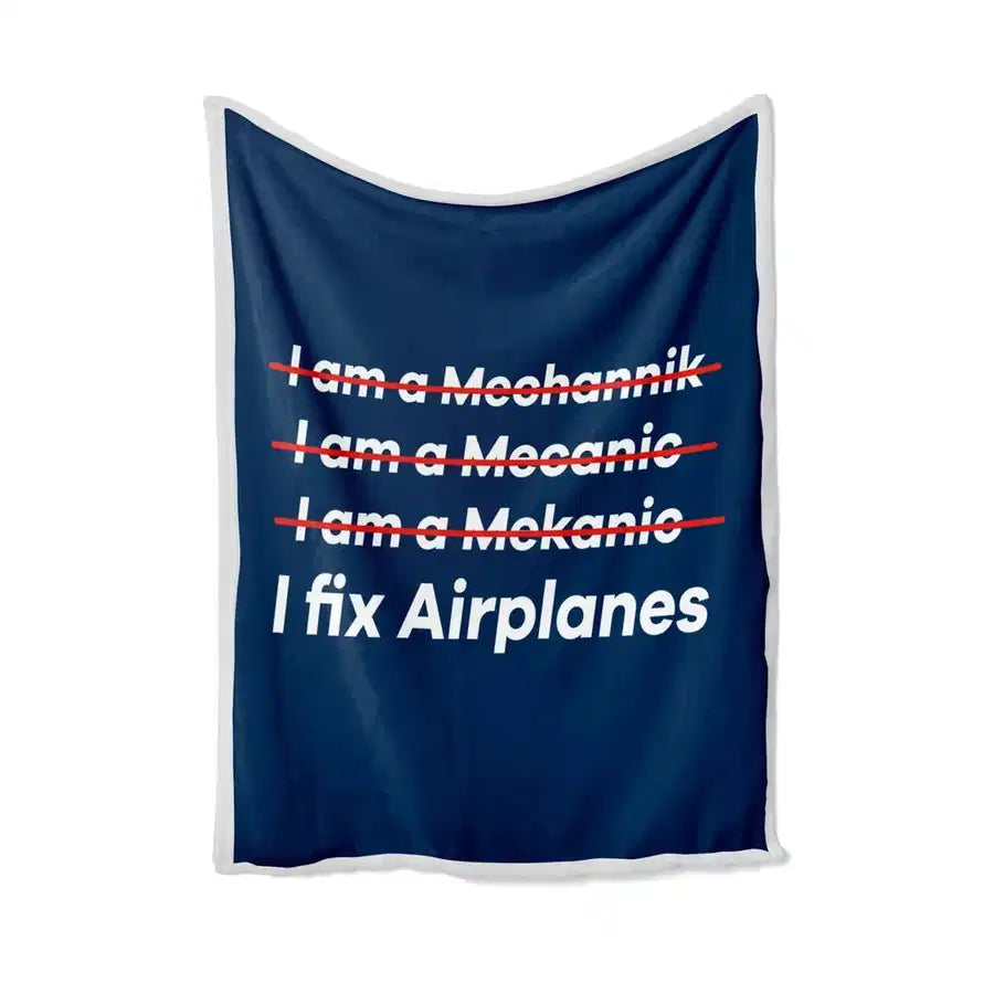 I Fix Airplanes Blanket - view 3