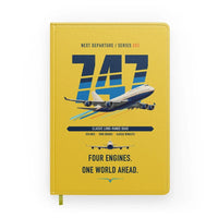Thumbnail for Boeing 747-400 design on yellow notebook